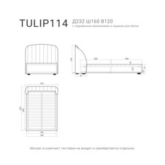 Кровать TULIP 114 с подъемным механизмом