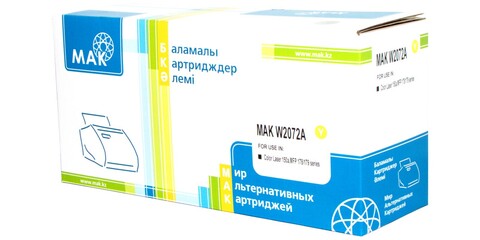 Картридж лазерный цветной MAK 117A W2072A+CHIP желтый (yellow), с ЧИПОМ !!!, до 700 стр - купить в компании MAKtorg