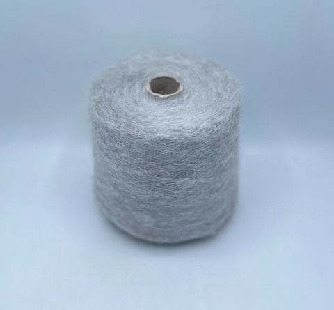 Mister Joe (пр.Италия),art-Preston 1000м/100гр, 35% Мохер, 35% Альпака 30% Полиамид, цвет-Серый меланж(304/672), арт-36415
