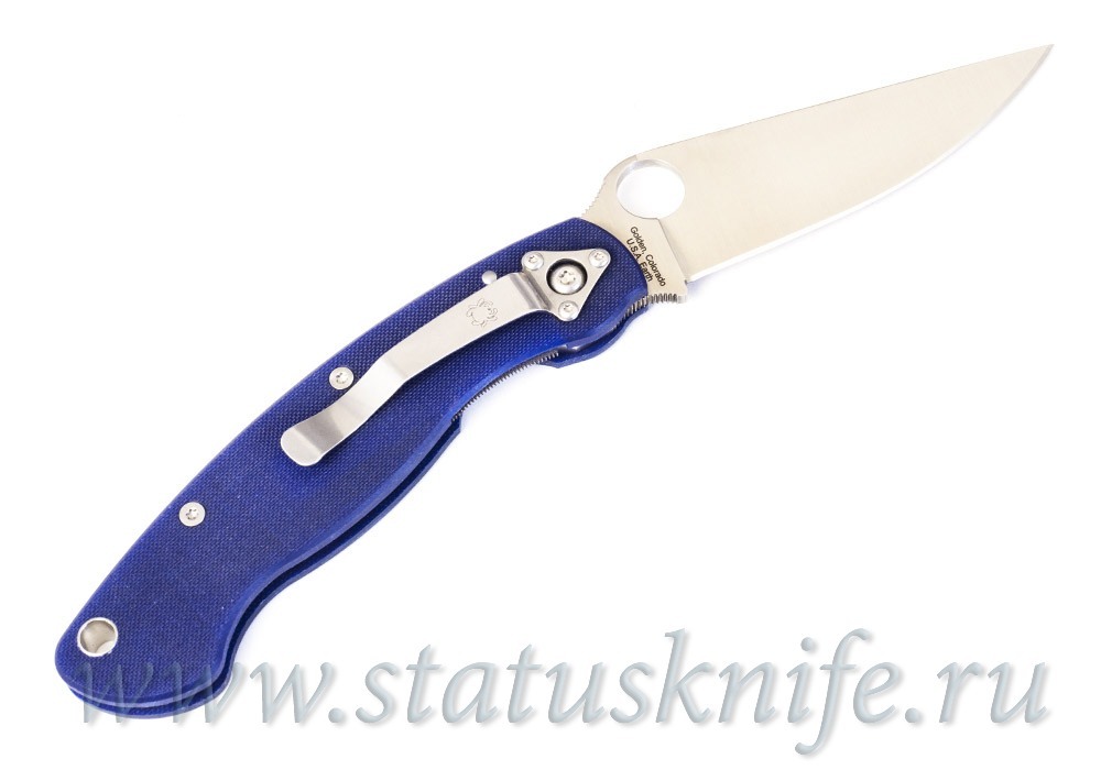 Нож Spyderco C36GPDBL Military Dark Blue