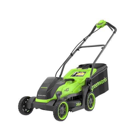 Газонокосилка аккумуляторная Greenworks GD40LM361, 40V, 36 см, бесщеточная, без АКБ и ЗУ (2520807)