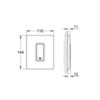 GROHE Skate Cosmopolitan 38784SH0 Клавиша смыва для писсуара