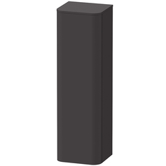 Duravit Happy D.2 Plus HP1261R8080 + ТОП HP030008080 Пенал подвесной 1336x400x360мм, 1дверь, 3 стекл. полки, DX c Декоративным Топ16x403x364мм, цвет: Графит суперматов фото