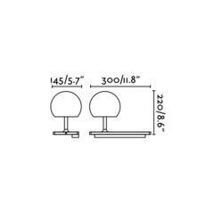 Бра с полкой Niko Right LED белое 7W 3000K