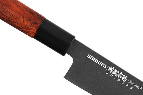 Нож кухонный шеф Гюто Samura OKINAWA Stonewash 170 мм