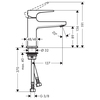 Hansgrohe Metropol 32500140 Смеситель для раковины, BBR