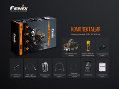 Фонарь налобный Fenix HP30R V2.0 3000lm аккумуляторный