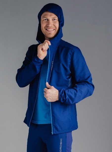 Nordski Run Motion костюм для бега мужской Navy-Black - 2