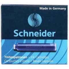 Чернила в патронах Schneider синие (6 штук в упаковке)