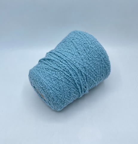 Cariaggi, Boucle merino, 140м/100гр. 90% Меринос, 10% Шелк , цвет-Голубой(196/761/80), 37351