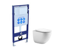 Aquatek SET Aquatek ГЕЛИОС SET Aquatek ГЕЛИОС (рама Aquatek Standard INS-0000012+унитаз AQ1993T-00 ГЕЛИОС + с тонким сиденьем soft-close фото
