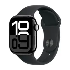 Умные часы Apple Watch Series 10 GPS, 42mm, Jet Black Aluminium Case with Sport Band M/L, Black (Черный)