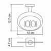 WasserKRAFT Lippe K-6569 Мыльница, цвет: хром