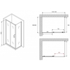 Abber Schwarzer Diamant AG30150B5-S60B5 Душевой уголок, 150x60x190, цвет: чёрный