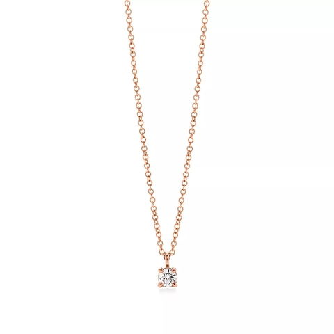 Подвеска из розового золота 18к (750 проба) с бриллиантом Tiffany Solitaire