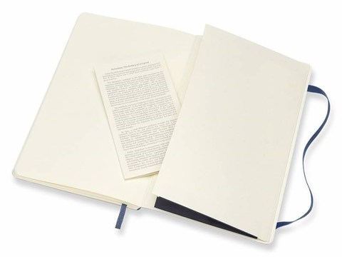 Блокнот Moleskine Classic Soft, цвет синий сапфир, без разлиновки