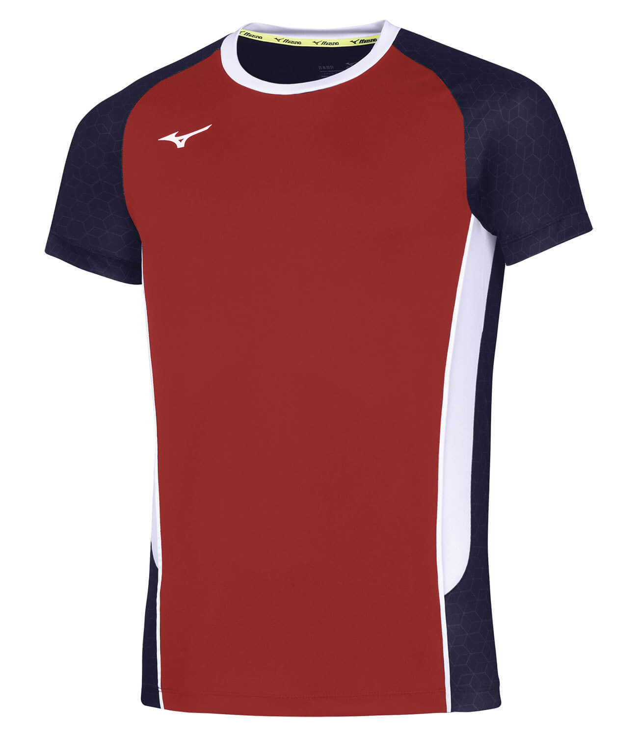 Mizuno Premium High Kyu Tee футболка для волейбола мужская красная-синяя