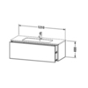 Duravit XSquare XS407401818 База под раковину 1210х478х400 мм, с 1 выдв ящик, цвет белый матовый(для 233612)