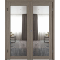 Купить Двустворчатая дверь Atum Pro 32 Brun Oak с зеркалом