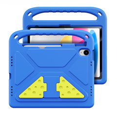 Детский чехол синего цвета на планшет iPad 10 (2022-) и iPad 11 (2025-) от Dux Ducis, серия Puff Series Case