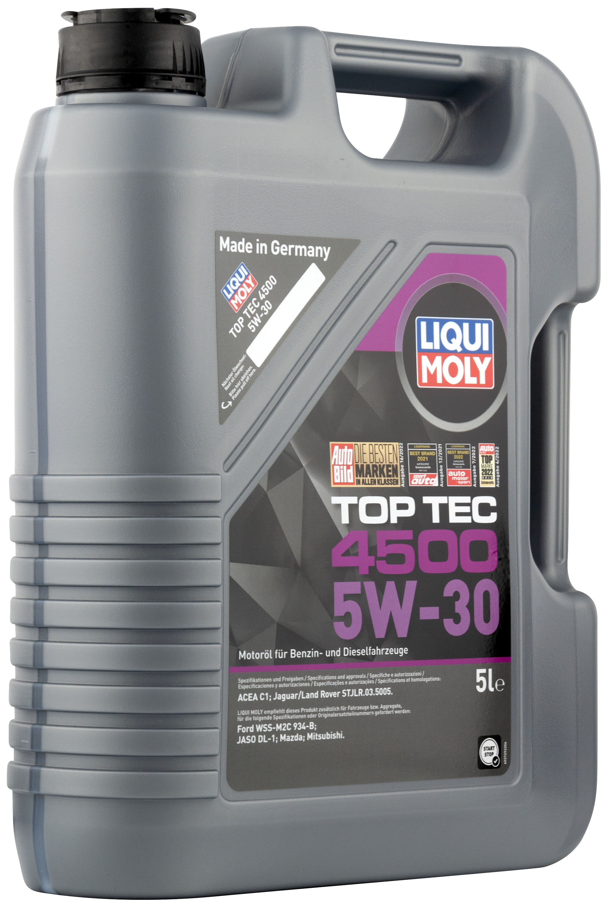 Моторное масло Liqui Moly Top Tec 4500 5W30 hc-синтетическое 5л