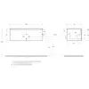 BelBagno UNO-1000-1C-SO-AO База под раковину подвесная с фрезерованными ручками по всей длине фасада с одним выкатн. ящ., Голубой Матовый, 1000х455x350