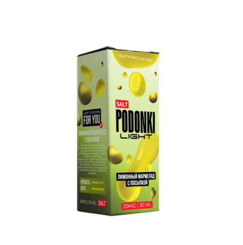 Жидкость PODONKI LIGHT Salt 2% 30 ml - Лимонный Мармелад