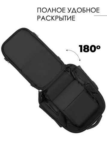 Картинка рюкзак городской Ozuko 9842 Black - 17