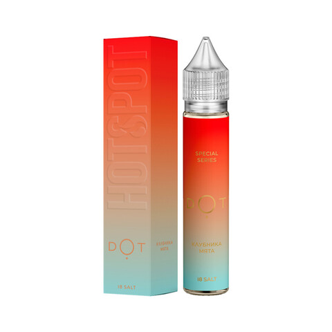 Жидкость HOTSPOT DOT Salt 1.8% 30 ml - Клубника Мята