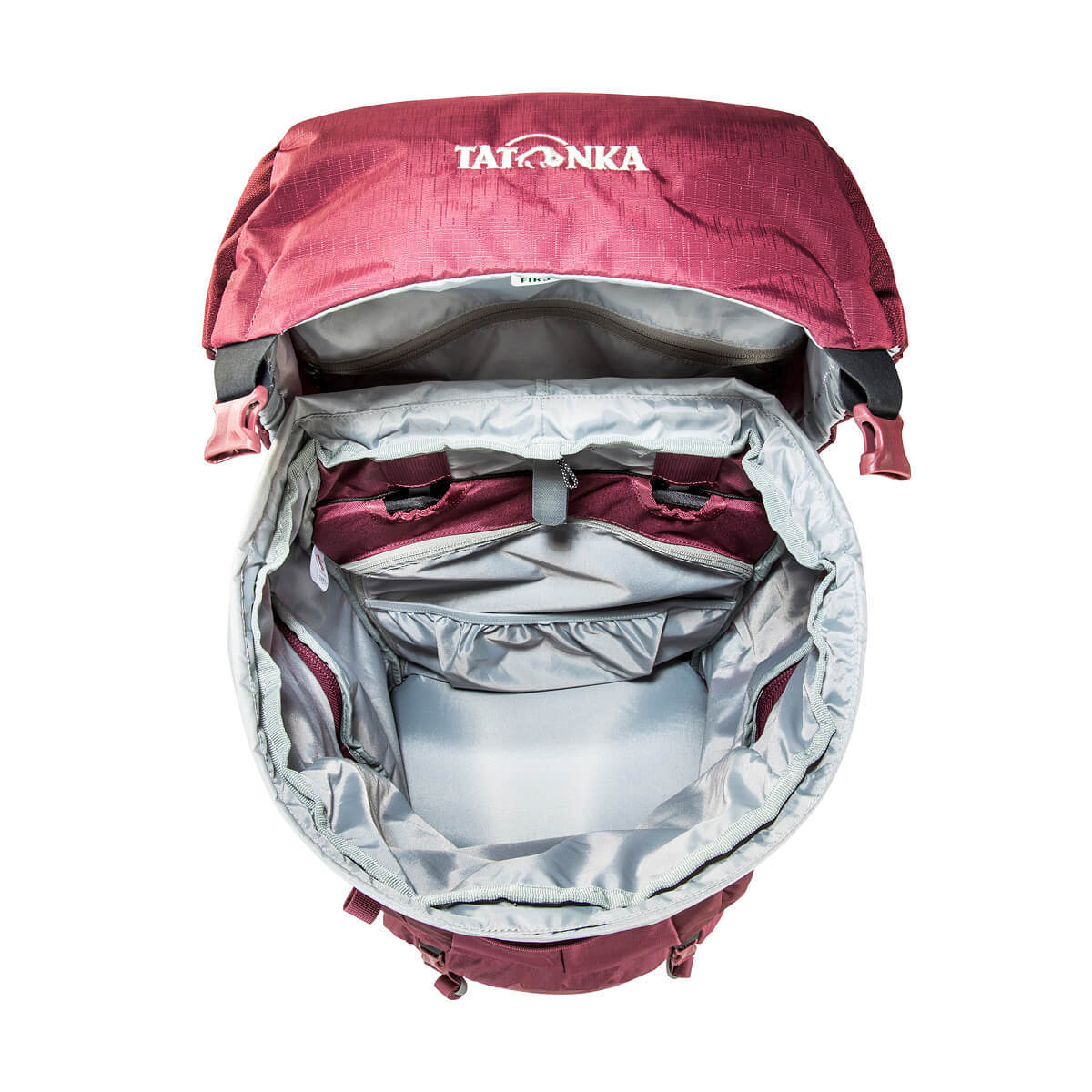 Tatonka Bison 65+10 туристический рюкзак женский bordeaux red - 7