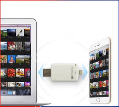 Флешка для Iphone/Ipad на 32 Gb со сменной микро SD