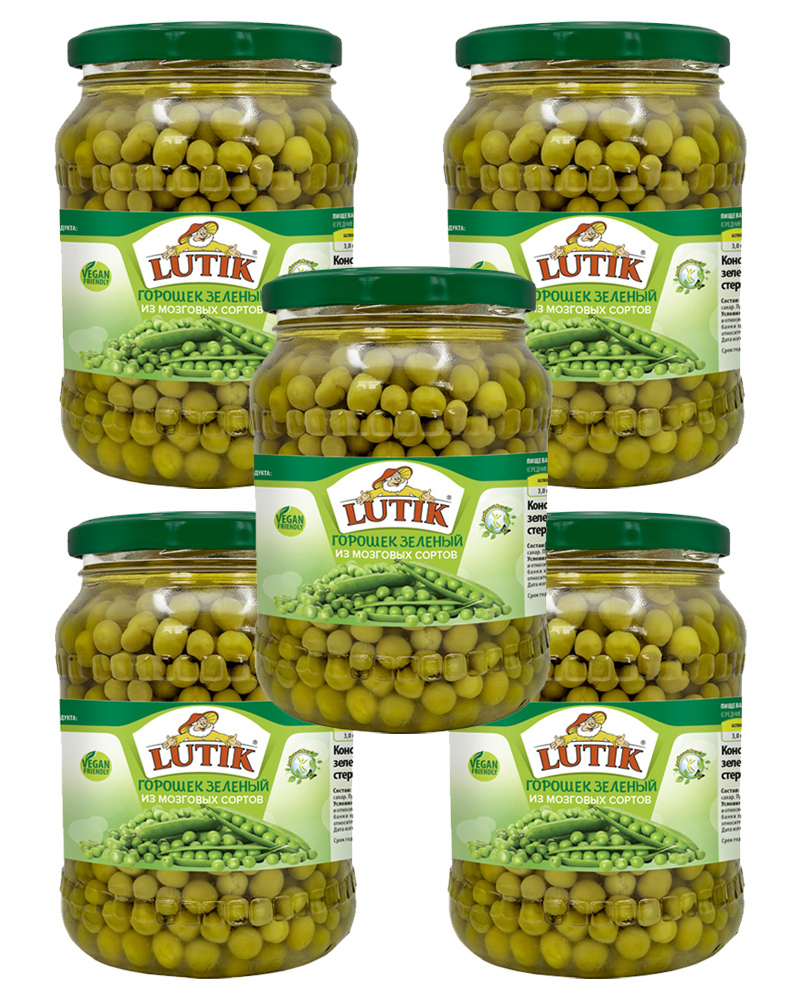 Горошек зеленый Lutik, 720 мл. x 5