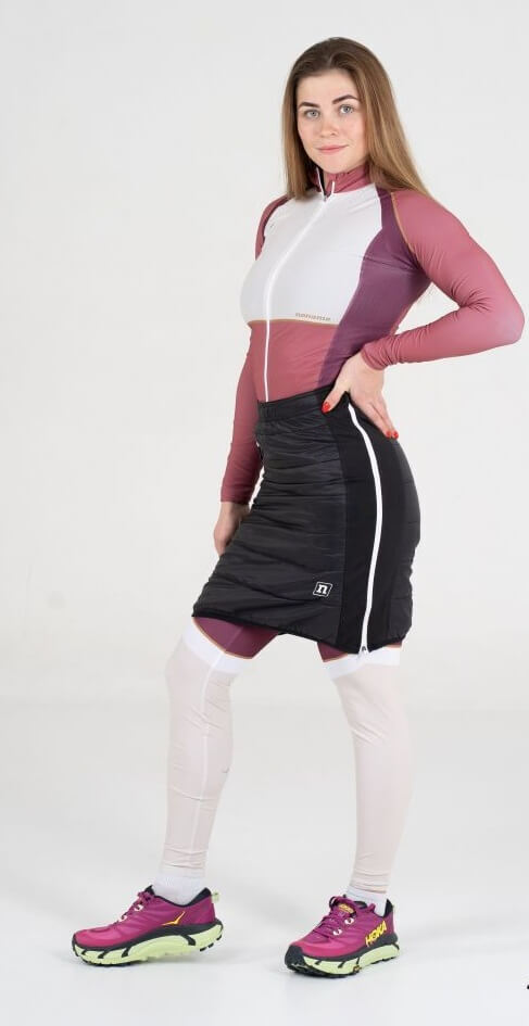 Женская утепленная лыжная юбка Noname Ski Skirt черная - 4