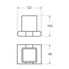 Art&Max Platino AM-E-3968-MB Стакан, цвет: чёрный