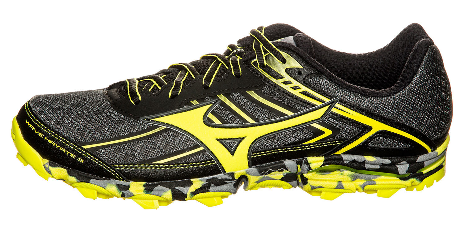 Кроссовки для бега мужские Mizuno Wave Hayate 3 черные-желтые - 5