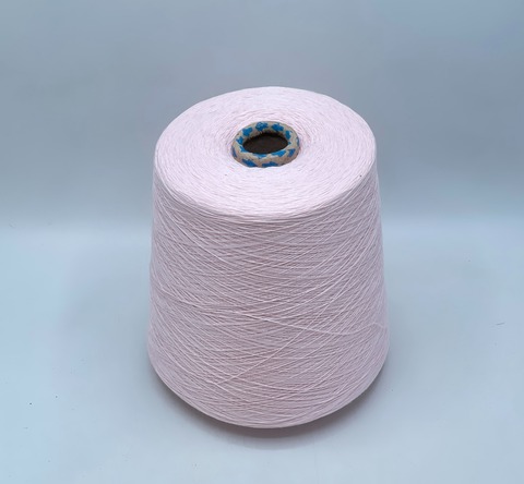 Бобинная пряжа,Cotton combed, 1693м. 100%Хлопок, Светло-розовый(200), 39187