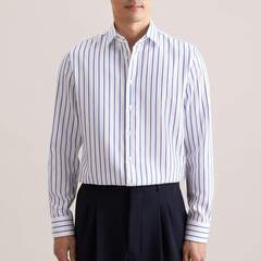 Сорочка мужская Seidensticker Slim Fit 01.849889-15 в синюю полоску