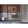 BelBagno KRAFT-600-2C-SO-GSO База под раковину подвесная с фрезерованными ручками по всей длине фасада с двумя выкатн. ящ., Темно-Серый Мат.,600x455x500