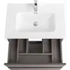 BelBagno KRAFT 39-700/390-2C-SO-GSO База под раковину подвесная с фрезерованными ручк. по всей дл. фасада с 2 выкатн. ящ.,Темно-Серый Мат.,700x395x500