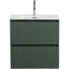 BelBagno UNO-700-2C-SO-VO База под раковину подвесная с фрезерованными ручками по всей длине фасада с двумя выкатными ящиками, Еловый Матовый, 700x455x608