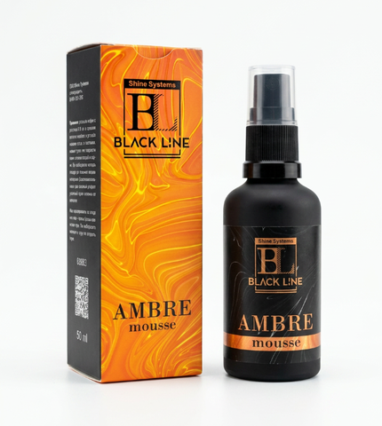 Shine System Black Line Ambre Mousse - ароматизатор для авто и дома, 50 мл