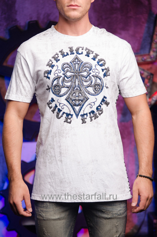 Affliction | Футболка мужская Royale Impact White A12959 перед