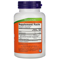 Now Foods, Силимарин, экстракт расторопши, 150 мг, 120 растительных капсул