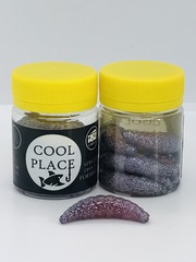 Форелевая силиконовая приманка COOL PLACE MAGGOT 1.6  цвет СЕРЫЙ С БЛЁСТКАМИ СЫР