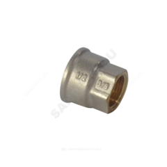 Муфта латунь никель переходная Ду 50х40 (2"х1 1/2") ВР/ВР 9019 ГОСТ 32585-2013 Aquasfera 9019-13