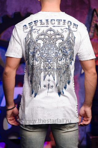Affliction | Футболка мужская Royale Impact White A12959 спина