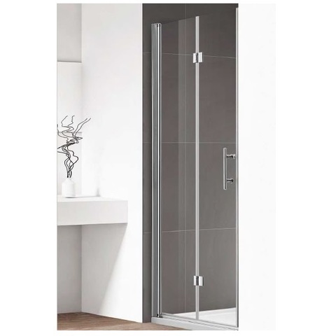 Cezares ECO-O-BS-12-90-C-CR Дверь душевая в нишу складная, цвет: хром