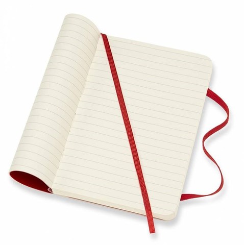Блокнот Moleskine Classic Soft, цвет красный, в линейку