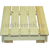 Лавка из ангарской сосны, 160*44,5*40 см для сауны - 4