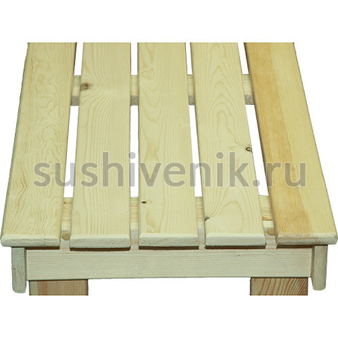 Лавка из ангарской сосны, 160*44,5*40 см для сауны - 5